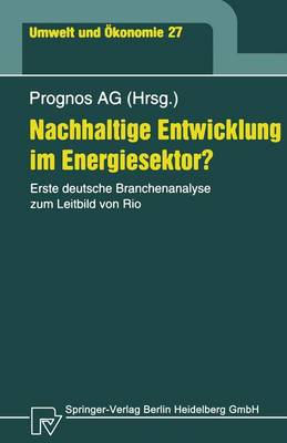 Book cover for Nachhaltige Englishtwicklung Im Englishergiesektor?