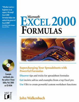 Book cover for Microsoft Excel 2000 Formulas