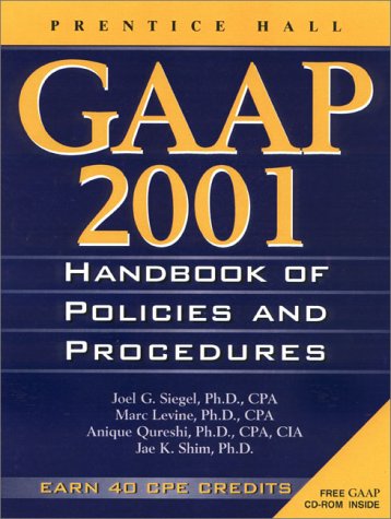 Book cover for GAAP Handbook of Policies and Procedures, 2001