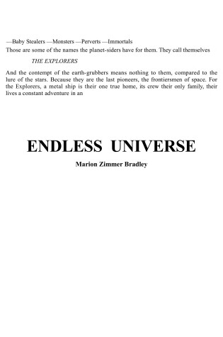 Cover of Endless Universe