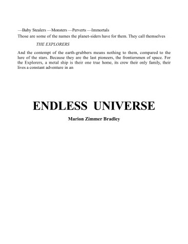 Book cover for Endless Universe