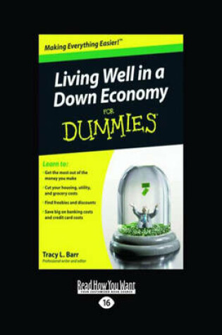 Cover of Living Well in a Down Economy for DummiesÂ®
