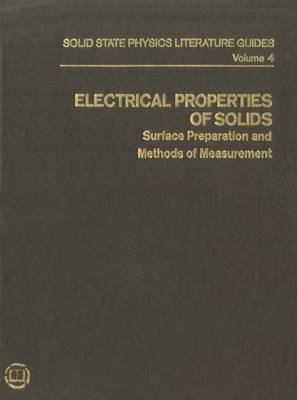 Cover of Electrical Properties of Solids