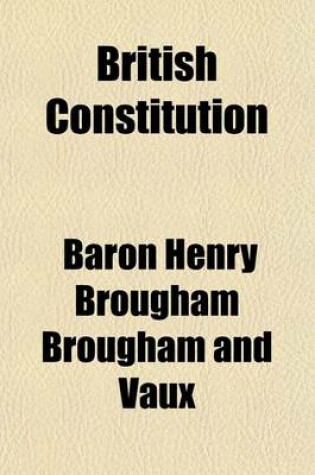 Cover of British Constitution