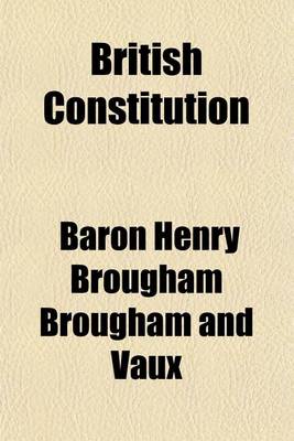 Book cover for British Constitution