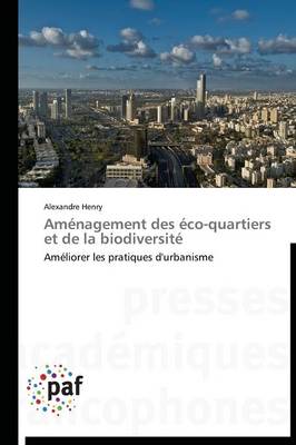 Cover of Amenagement Des Eco-Quartiers Et de la Biodiversite