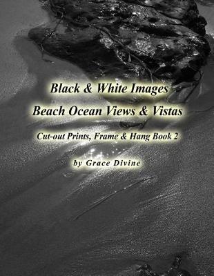 Book cover for Black & White Beach Ocean Views & Vistas Cut-out Prints, Frame & Hang Book 2