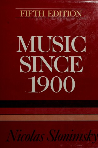 Cover of Music Since 1900