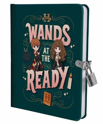 Book cover for Wands at the Ready Lock & Key Diary