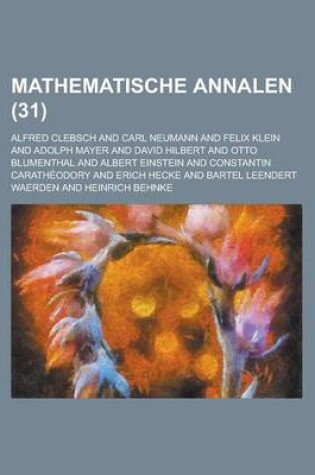 Cover of Mathematische Annalen (31)