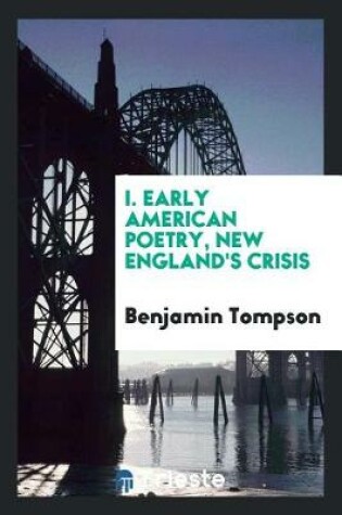 Cover of New England's Crisis