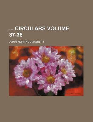 Book cover for Circulars Volume 37-38