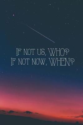 Book cover for If Not Us, WHO? If Not Now, WHEN?