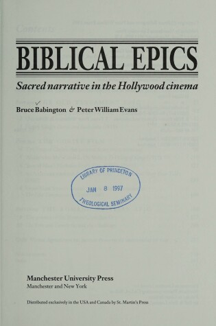 Cover of Biblical Epics