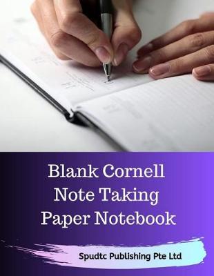 Book cover for Blank Cornell Note Taking Paper Notebook