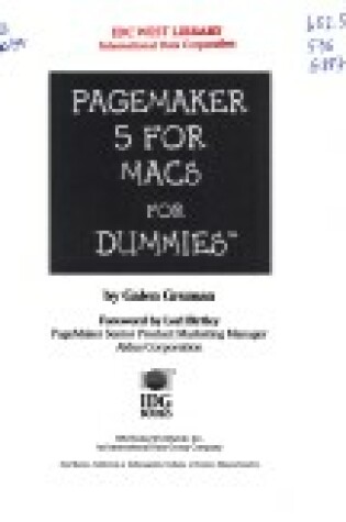 Cover of PageMaker 5 for Macs For Dummies