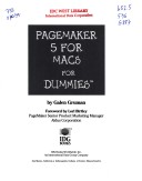 Book cover for PageMaker 5 for Macs For Dummies