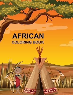 Book cover for African coloring book