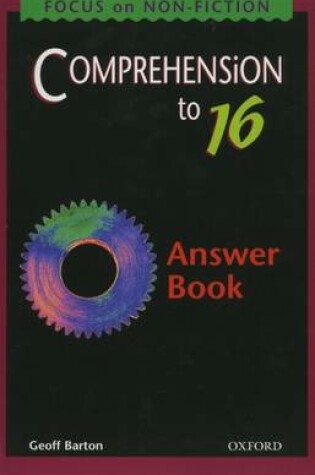 Cover of Comprehension to GCSE Answer Book