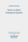 Book cover for Desire in Paul's Undisputed Epistles