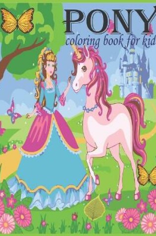 Cover of Pony coloring book for kids