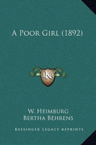 Cover of A Poor Girl (1892)