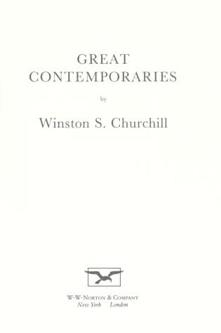 Cover of Great Contemporaries