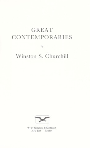 Book cover for Great Contemporaries