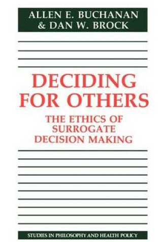 Cover of Deciding for Others