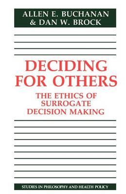 Book cover for Deciding for Others