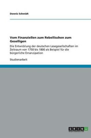Cover of Vom Finanziellen zum Rebellischen zum Geselligen