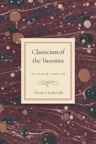 Cover of Classicism of the Twenties
