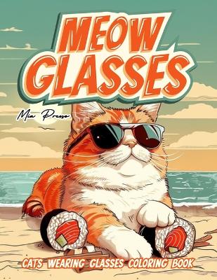 Book cover for Cats Wearing Glasses Coloring book