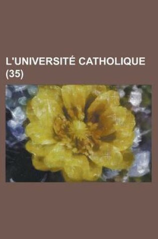 Cover of L'Universite Catholique (35)