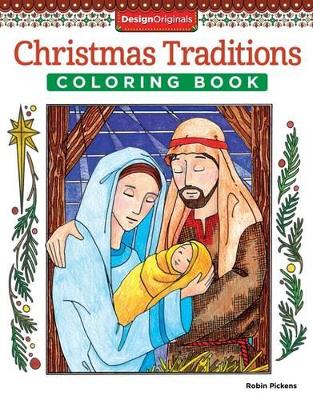 Book cover for Christmas Traditions Coloring Book