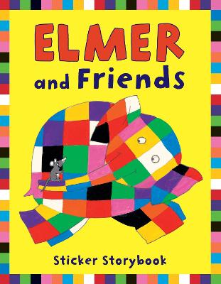 Book cover for Elmer and Friends Sticker Storybook