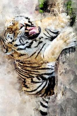 Book cover for Yawning Tiger in Watercolor Journal