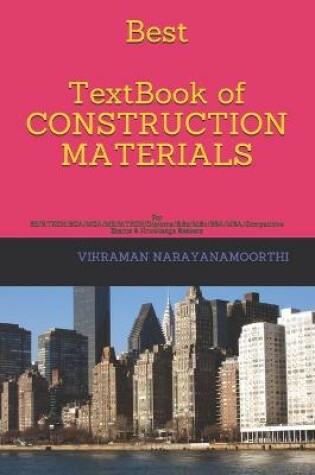 Cover of Best TextBook of CONSTRUCTION MATERIALS