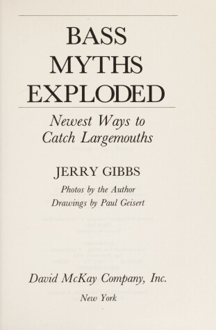 Book cover for Bass Myths Exploded