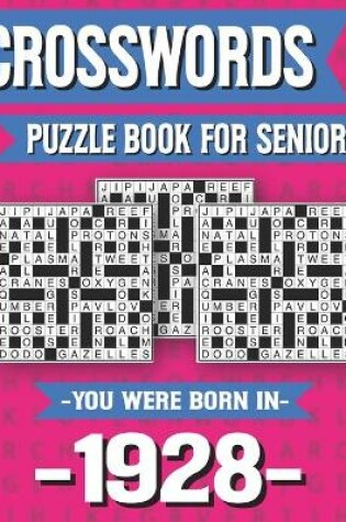 Cover of Crossword Puzzle Book For Seniors