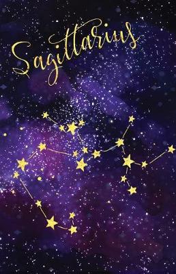 Cover of Journal Notebook Zodiac Sign Sagittarius Constellation