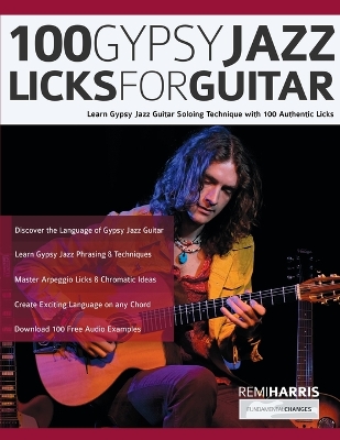 Book cover for 100 Gypsy Jazz Guitar Licks