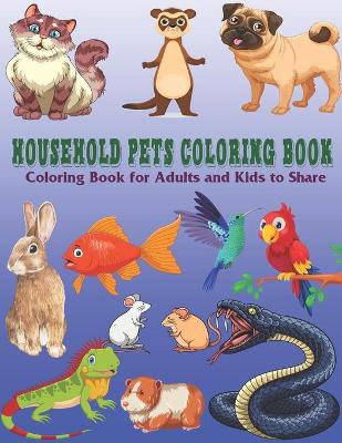 Book cover for Household Pets coloring book