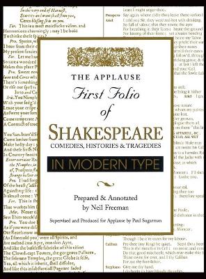 Book cover for Applause First Folio of Shakespeare in Modern Type