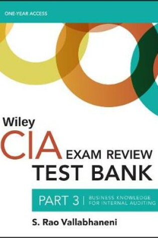 Cover of Wiley CIA Test Bank 2020