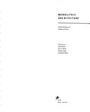 Cover of Monolithic Architecture