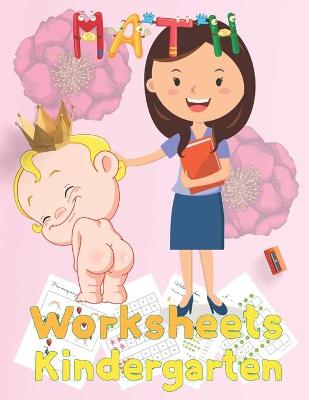 Book cover for math worksheets kindergarten