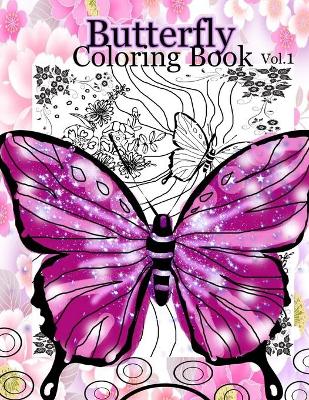 Book cover for Butterfly Coloring Book