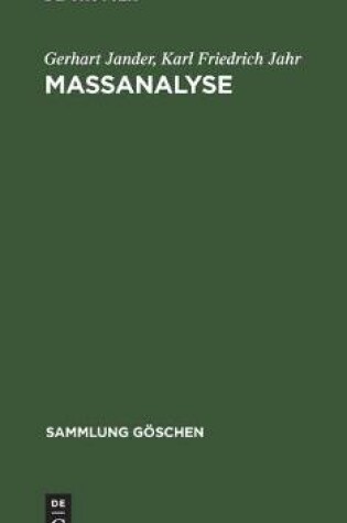 Cover of Massanalyse