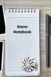 Book cover for Steno Notebook, 6"x9", 60 sheets/160 pages, Notepad